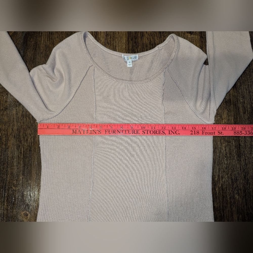Love Women's Light Pink Long Sleeve Sweater - Picture 5 of 6